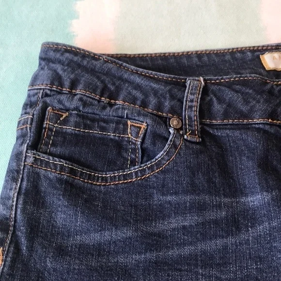 Angel Kiss Distressed Ankle Jeans Cuffed Hem Stretch Denim 9 - Picture 3 of 10